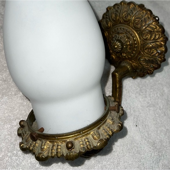 Circa 1890s Wall Sconce Set—— *new info found about age. Amazing set! - Picture 4 of 7